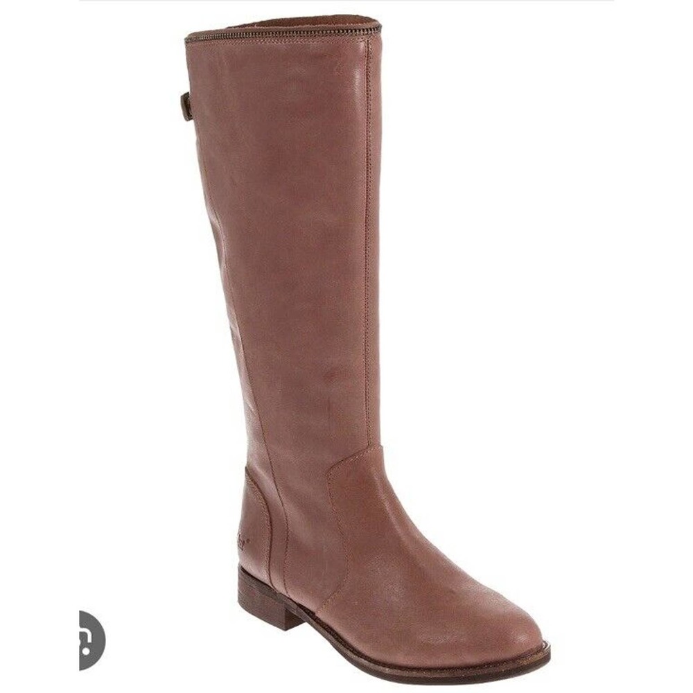 Caterpillar CAT Layla Knee High Leather Riding Boots Red Womens 8 Rear Zip
